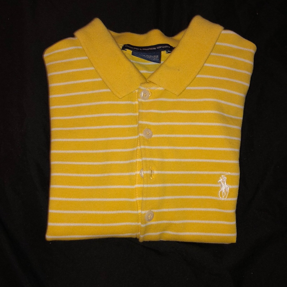 Yellow striped shirt Polo